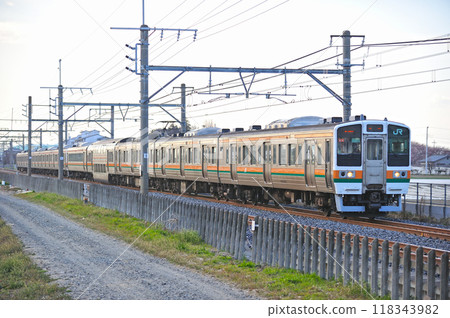 Takasaki Line Okabe-Fukaya JR East 211 series C3 train (Takasaki) Takasaki Line Okabe-Fukaya JR East 211 series C3 train (Takasaki) 118343982