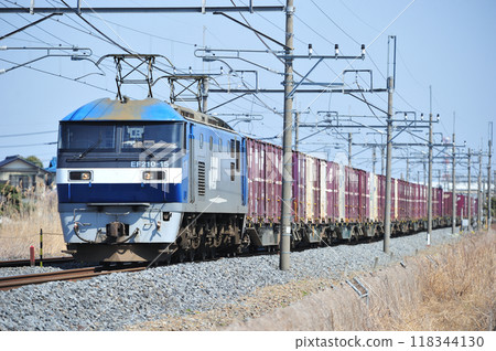 東北本線 東鷲宮栗橋 JR Freight EF210-15（岡山） 118344130