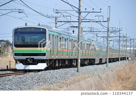東北本線 東鷲宮栗橋 JR東日本 E231系 1000系 U535編組(小山) 東北本線 東鷲宮栗橋 JR東日本 E231系 1000系 U535編組(小山) 118344137