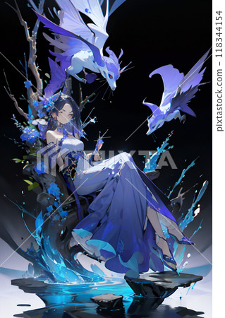 female, lady, woman 118344154