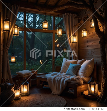 Fashionable room 118344166