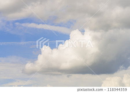 Autumn sky and clouds with a hint of summer Autumn sky and clouds with a hint of summer 118344359