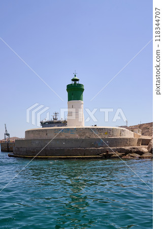Lighthouse of the port of Cartagena Lighthouse of the port of Cartagena 118344707