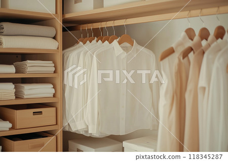 Home image: A neat and tidy closet 118345287