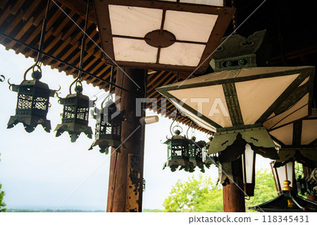 Todaiji Nigatsudo February Hall temple in Nara, Japan Todaiji Nigatsudo February Hall temple in Nara, Japan 118345431