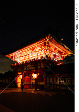 Fushimi Inari Taisha by night, in Kyoto, Japan 118345495
