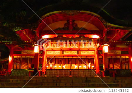 Fushimi Inari Taisha by night, in Kyoto, Japan 118345522