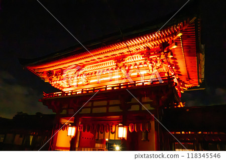 Fushimi Inari Taisha by night, in Kyoto, Japan 118345546