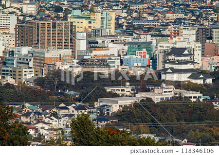 Kanagawa Prefecture / Odawara Castle and surrounding scenery seen from Ishigakiyama Ichiya Castle (Ishigakiyama Castle / Ishigakiyama Ichiya Castle Historical Park) Kanagawa Prefecture / Odawara Castle and surrounding scenery seen from Ishigakiyama Ichiya Castle (Ishigakiyama Castle / Ishigakiyama Ichiya Castle Historical Park) 118346106