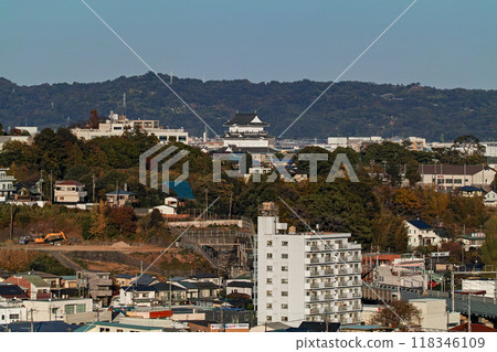神奈川縣/石垣山一屋城（石垣山城/石垣山一屋城歷史公園） 從半山腰看到的小田原城及週邊景色 118346109