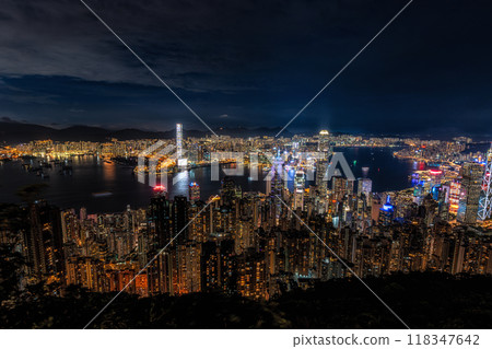 Hong Kong Night View from Victoria Peak Hong Kong Night View from Victoria Peak 118347642