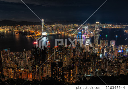 Hong Kong Night View from Victoria Peak Hong Kong Night View from Victoria Peak 118347644