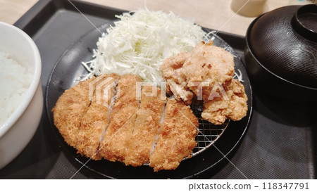 美味的炸豬排套餐 118347791