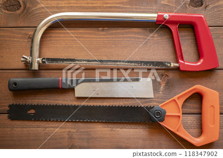 Well-used saws 118347902