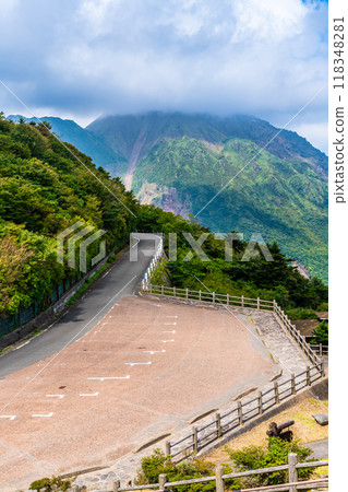 從平成新山仁田峠第二展望台眺望的清新綠色【長崎縣雲仙市】 118348281