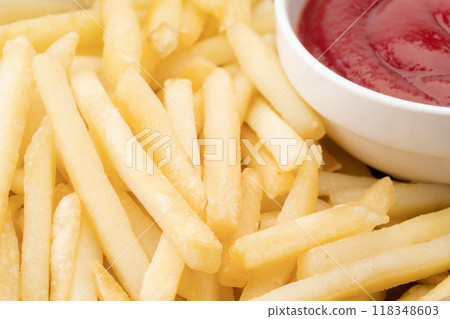 Close-up of delicious french fries Close-up of delicious french fries 118348603
