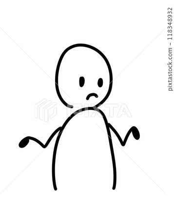 一個驚訝的人的鬆散插圖 一個驚訝的人的鬆散插圖 118348932