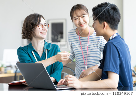 Young engineer working in the office 118349107