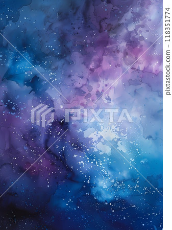 The galaxy in light blue purple with stars The galaxy in light blue purple with stars 118351774