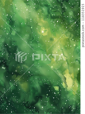 The galaxy in green with stars The galaxy in green with stars 118351915