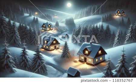 積雪的房子 118352767