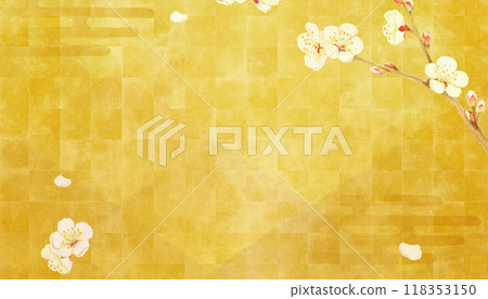 Background image with gold gradient background and gold foil 118353150