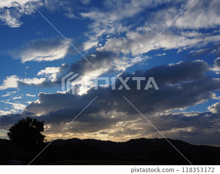 美妙的日落風景 美妙的日落風景 118353172