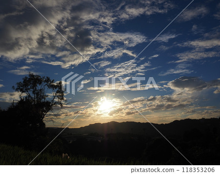 Fantastic sunset scenery Fantastic sunset scenery 118353206