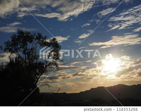 Fantastic sunset scenery 118353208