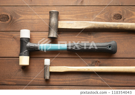 Well-used hammers Well-used hammers 118354043