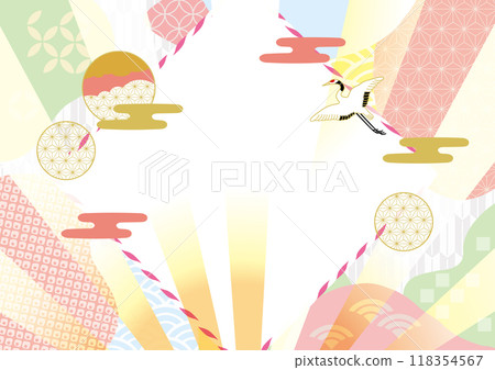 Pop Japanese style design background Pop Japanese style design background 118354567