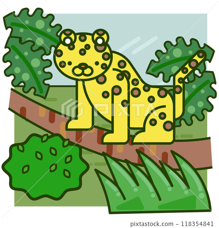 豹子,一種隱藏在叢林中的野生動物 豹子,一種隱藏在叢林中的野生動物 118354841
