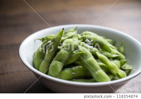 煮熟的毛豆 118354874