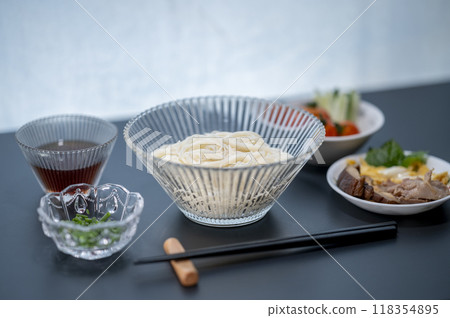 Refreshing somen noodles in summer 118354895