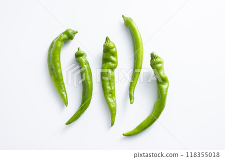 Fresh Manganji peppers Fresh Manganji peppers 118355018