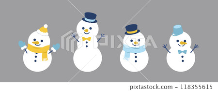 Snowman's illustration 118355615
