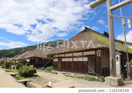 充滿江戶風格的會津人氣觀光景點大內宿 118356549