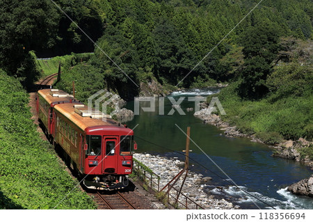 Summer Nagara River and Nagara River Railway 118356694
