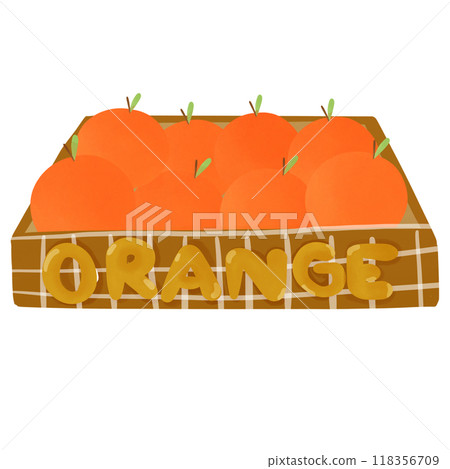 orange hand drawn, transparency illustration. 118356709