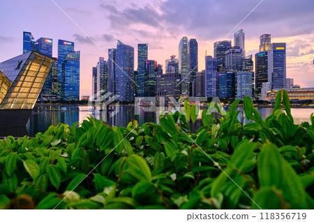 CBD at dusk 118356719