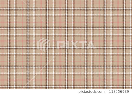 Pale brown tartan check pattern background Pale brown tartan check pattern background 118356989