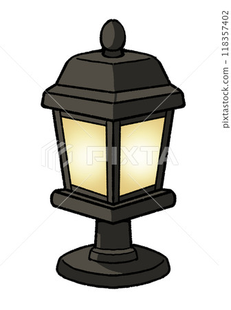 庭院燈（黑色） 118357402