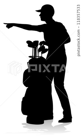 Golfer Golf Sports Person Silhouette 118357533