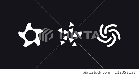 Retro futuristic elements. Y2K aesthetics Retro futuristic elements. Y2K aesthetics 118358155