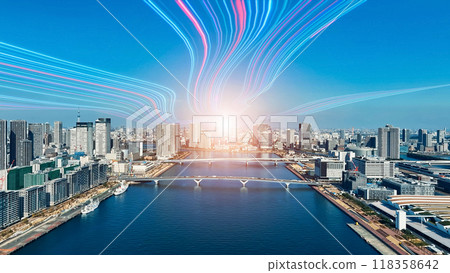 A belt of light that connects to the future 118358642