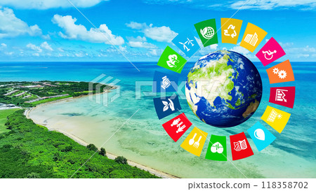 Image of ocean and SDGs Image of ocean and SDGs 118358702