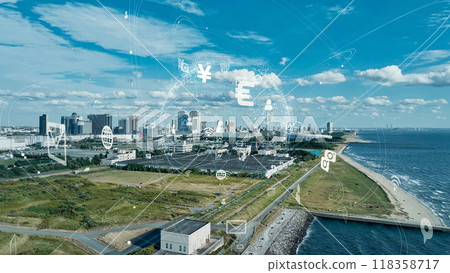 City and technology aerial photography City and technology aerial photography 118358717