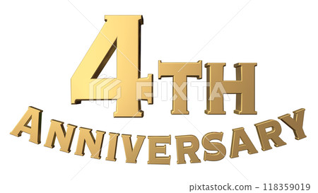 3DCG角色「4th Anniversary/4週年紀念」金、金 3DCG角色「4th Anniversary/4週年紀念」金、金 118359019