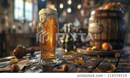 Craft beer background for advertising 118359319
