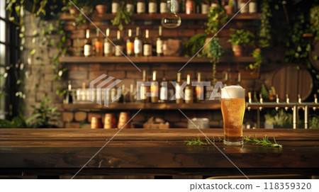 Craft beer background for advertising 118359320